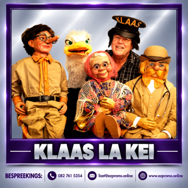 Klaas La Kei - Ventriloquist • Character Entertainment • Family & Community Performer Klaas La Kei